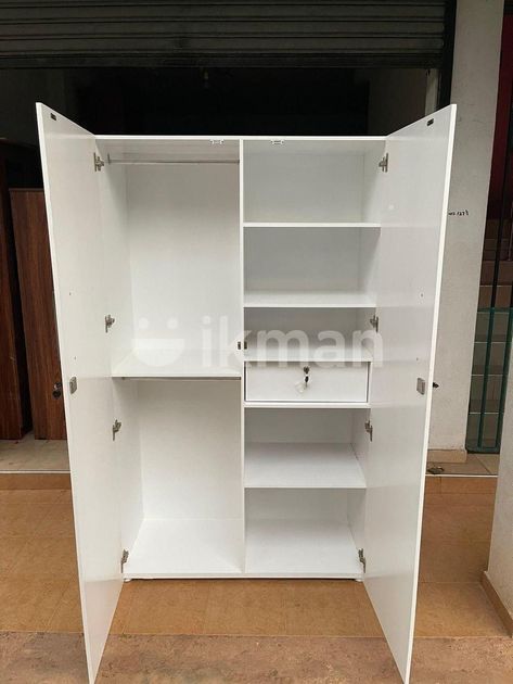 Modern White D Mdf Wardrobe Kottawa Ikman