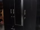 03 D Black Melamine Wardrobes with Mirror