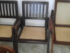 1 Teak and Two Veranda Chairs Bought from Singer