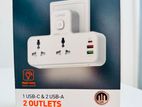 ''1 USB - C & 2 A Outlets 'Plug Multi Socket''