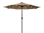 10 Feet Garden Beach Umbrella with solar light (EU-6)