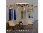 10 Feet Solar Garden Beach Umbrella