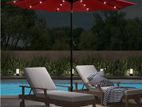 10 Ft Solar Garden Beach Umbrella