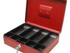 10 Inch Red Colour Safe Cash Box With 2 Keys