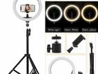 10 inch selfie Ring Light With 7ft Stand Tripod