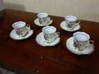 10 Pc Coffee Cup and Saucer Set