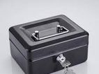 10" Petty Cash Tin Steel Money Safe Box with Lock 2 Keys
