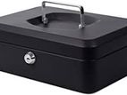 10" Petty Cash Tin Steel Money Safe Box with Lock 2 Keys