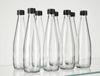 10 Premium Glass Bottles with Screw Caps