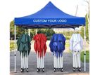10 x10 Feet Folding Canopy white bar