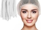 100-Pack White Disposable Hair Net