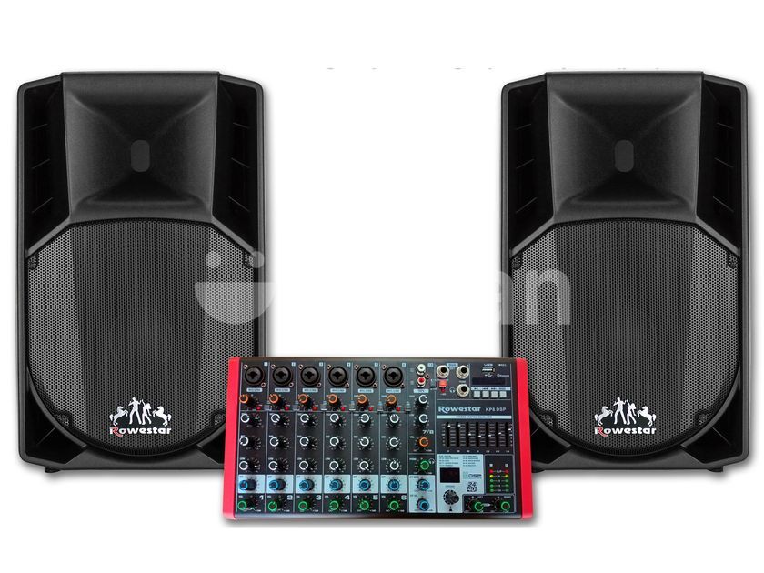 1000W 15" Speaker System with 8Channel Powered Mixer for Sale in