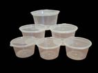 100pcs Disposable Plastic Cups 80ml with Lid