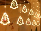 10ft Christmas Window Lights Indoor, 10 Warm White Xmas Tree Shape