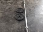 10kg 7ft bar dumbbell weight plate brand new