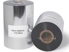110mm x 300mm Thermal Transfer Wax Ribbon Black