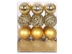 12 Pcs Gold Balls Tree Pendants – Christmas Ornaments