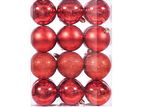 12 Pcs Red Christmas Balls