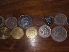 12 Vintage Foreign Coin