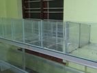 12' X 3.5 Glass Cabinet