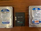 128gb Ssd and 2* 500gb Hdd