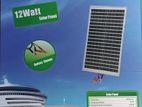 12w 18v Monocrysteline Solar Panel with Battery Clips