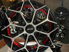 12X4.5 8X100/114.3 MB+RED UNDER CUT ALLOY WHEEL