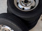 ​13" Steel Wheel Set with Yokohama Tires 165 80