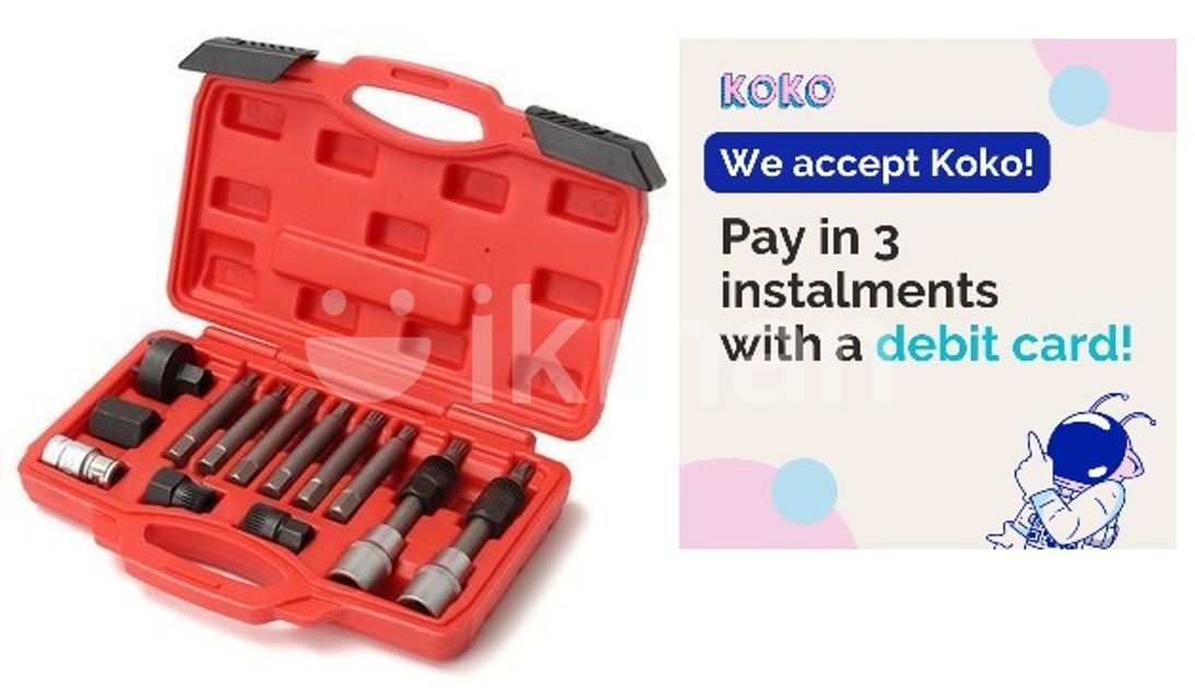 13Pcs Alternator Pulley Tool Set Repair & Removal (Crankshaft Pulley