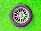 145-80-13 Tires with Alloy Wheels Set 13 Inch 4 Studs,100 PCD