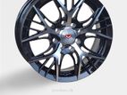 14X5.5 8X100/114.3 MACHINE BLACK ALLOY WHEEL