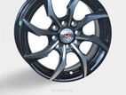 14X5.5 8X100/114.3 MACHINE BLACK ALLOY WHEEL