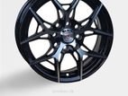 14X5.5 8X100/114.3 MACHINE BLACK ALLOY WHEEL