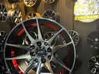 14X8 8X100/114.3 ET15 CB73.1 BMF+RED UC ALLOY WHEEL (1065)