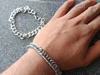 15 MM Width Stainless Steel Silver Bracelet for Men
