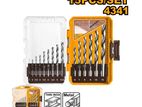 15-PIECE INGCO HSS INDUSTRIAL DRILL BIT SET HERMAN HT 0781