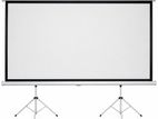 150 Inch Portable Projector Screen with Double Tripod Stand