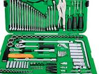 150pcs 1/4 and 1/2 Professional Mechanical Tool Set Toptul