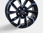15X6.5 5X100 BLACK MACHINE FACE ALLOY WHEEL