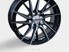 15X6.5 8X100/114.3 MACHINE BLACK ALLOY WHEEL