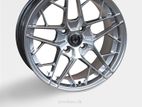 15X7 4X100 HYPER SILVER ALLOY WHEEL