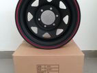 15X8 139.7X6 BLACK STEEL WHEEL FOR HILUX