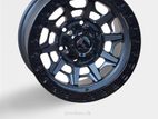 15X8 6X139.7 MATT GREY BLACK RING ALLOY WHEEL