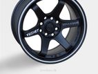 15X8.25 8X100/114.3 MATT BLACK MACHINE LINE ALLOY WHEEL