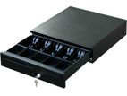 16 Inch Black Cash Box Drawer Notes & Coins