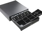 16 Inch Black Cash Box Drawer Notes & Coins