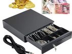 16 X 16' Inch Large Cash Drawer Box 5 Notes & 8 Coin Heavy