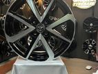 16X6 4X100 BLACK MACHINE FACE ALLOY WHEEL