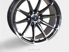 16X8 8X100/114.3 BLACK MACHINE FACE+UNDERCUT ALLOY WHEEL