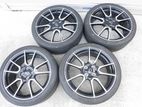 17" Inch Toyota Aqua Gs Alloy Wheel with Japanese Tires